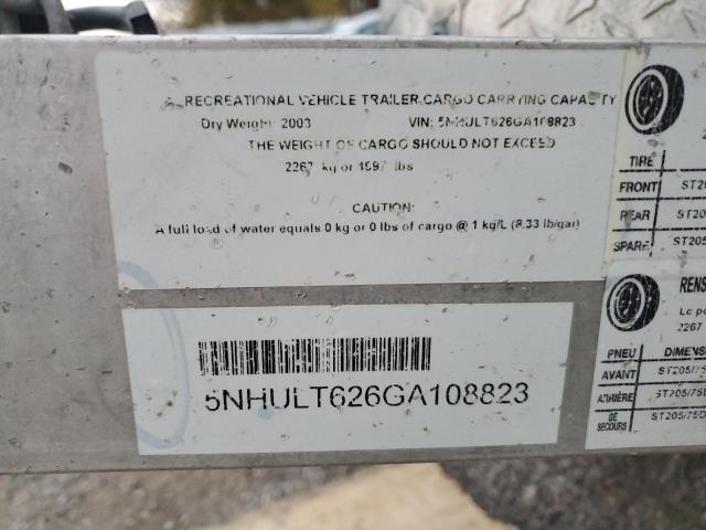 5NHULT626GA108823 - 2016 UTILITY TRAILER Արծաթագույն լուսանկար 10