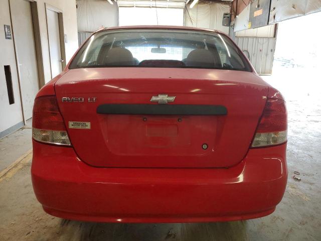 KL1TG56616B556825 - 2006 CHEVROLET AVEO LT RED photo 6