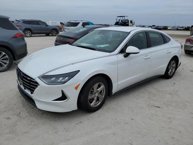 5NPEG4JA0MH088203 - 2021 HYUNDAI SONATA SE WHITE photo 1