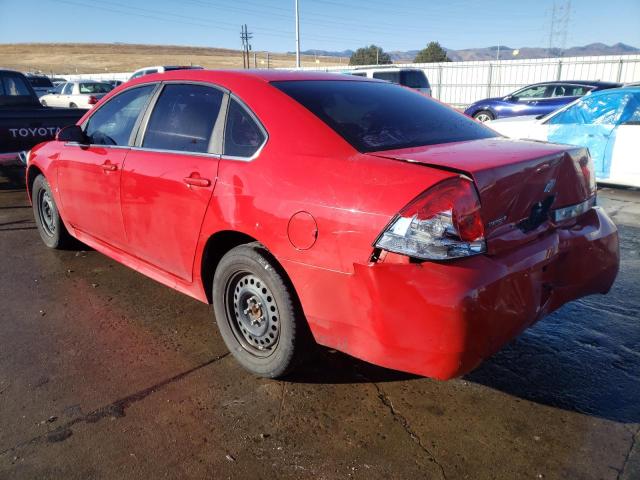 2G1WA5EK4A1105508 - 2010 CHEVROLET IMPALA LS RED photo 2