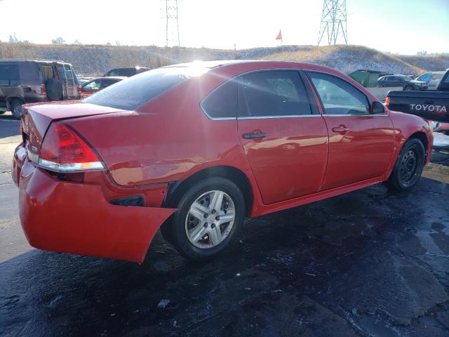 2G1WA5EK4A1105508 - 2010 CHEVROLET IMPALA LS RED photo 3