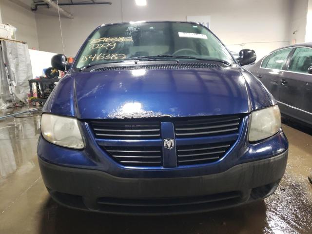 1D4GP25R55B395594 - 2005 DODGE CARAVAN SE BLUE photo 5