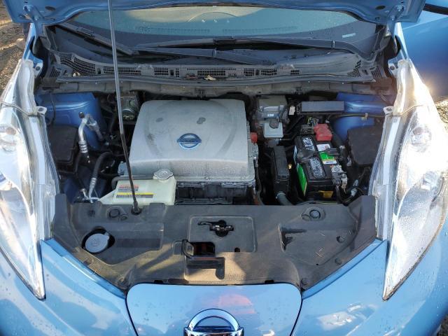 1N4AZ0CP3DC417321 - 2013 NISSAN LEAF S BLUE photo 11