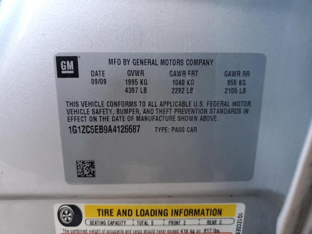 1G1ZC5EB9A4126687 - 2010 CHEVROLET MALIBU 1LT Күміс фото 12