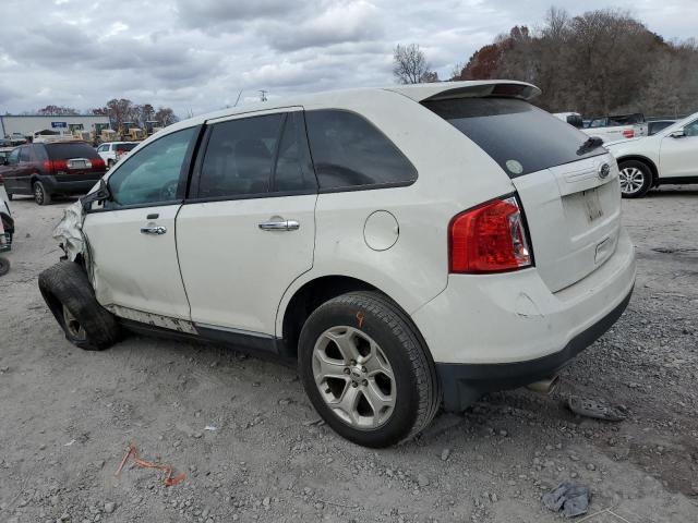 2FMDK3JC3BBA13246 - 2011 FORD EDGE SEL WHITE photo 2