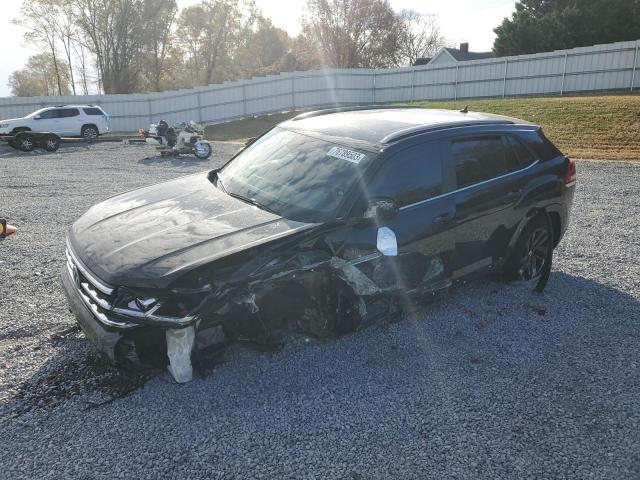 1V26E2CA8LC214733 - 2020 VOLKSWAGEN ATLAS CROS SE შავი ფოტო 1