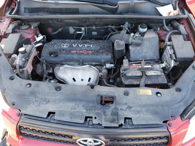 JTMZD33V766007506 - 2006 TOYOTA RAV4 RED photo 12