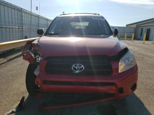 JTMZD33V766007506 - 2006 TOYOTA RAV4 RED photo 5