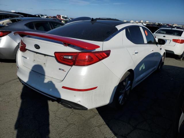 5XXGR4A69FG441387 - 2015 KIA OPTIMA SX WHITE photo 3