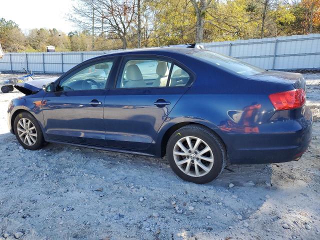 3VWDP7AJ1CM412648 - 2012 VOLKSWAGEN JETTA SE BLUE photo 2