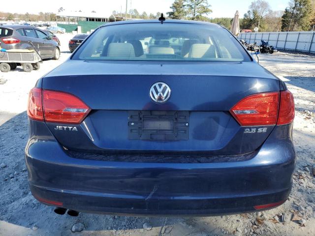 3VWDP7AJ1CM412648 - 2012 VOLKSWAGEN JETTA SE BLUE photo 6