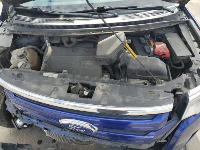 2FMDK4JC1EBB67108 - 2014 FORD EDGE SEL BLUE photo 12