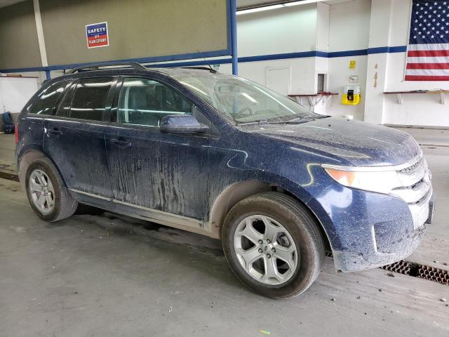 2FMDK4JC6CBA46314 - 2012 FORD EDGE SEL BLUE photo 4