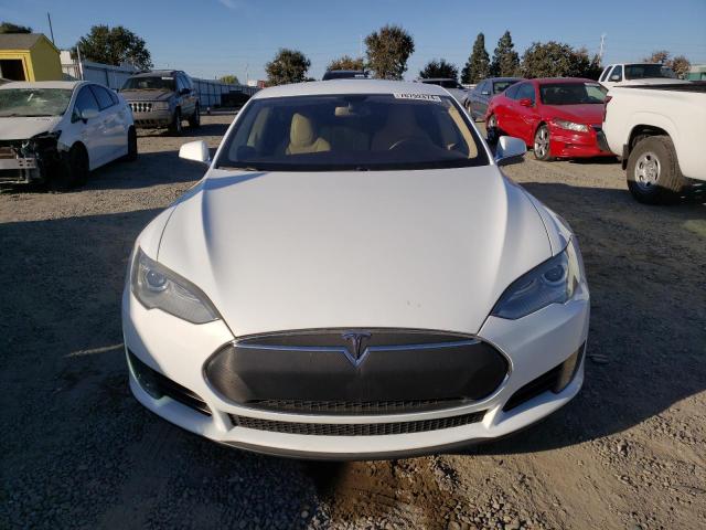 5YJSA1DN0DFP05907 - 2013 TESLA MODEL S WHITE photo 5