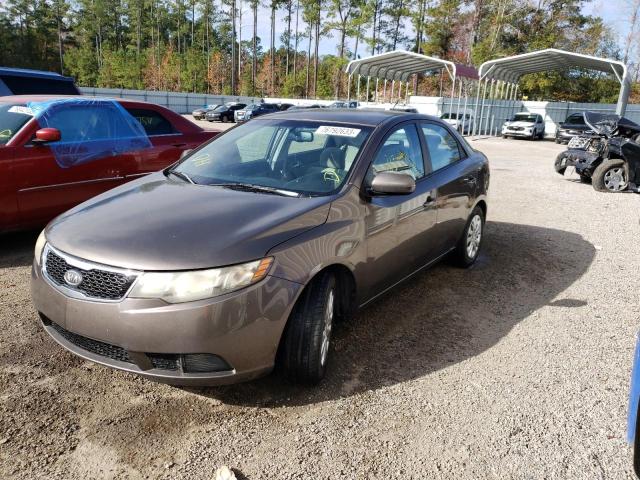 KNAFU4A22D5736255 - 2013 KIA FORTE EX BROWN photo 1