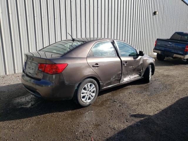 KNAFU4A22D5736255 - 2013 KIA FORTE EX BROWN photo 3