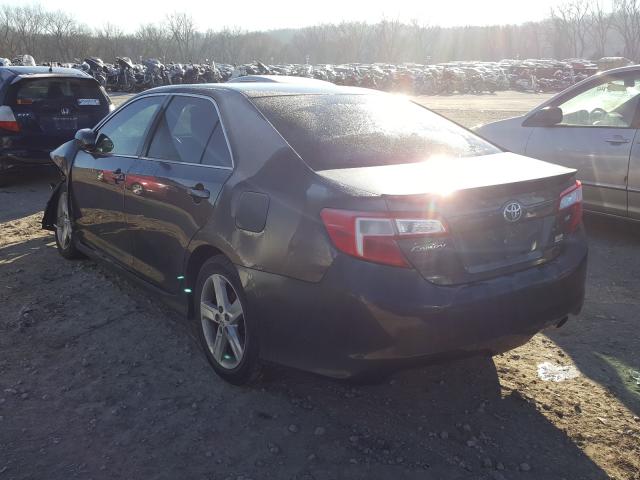 4T1BF1FK0DU237054 - 2013 TOYOTA CAMRY L GRAY photo 3