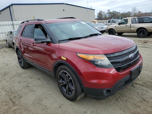 1FM5K8GT1FGA06271 - 2015 FORD EXPLORER SPORT RED photo 4