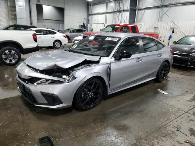 2HGFE2F53NH531966 - 2022 HONDA CIVIC SPORT SILVER photo 1