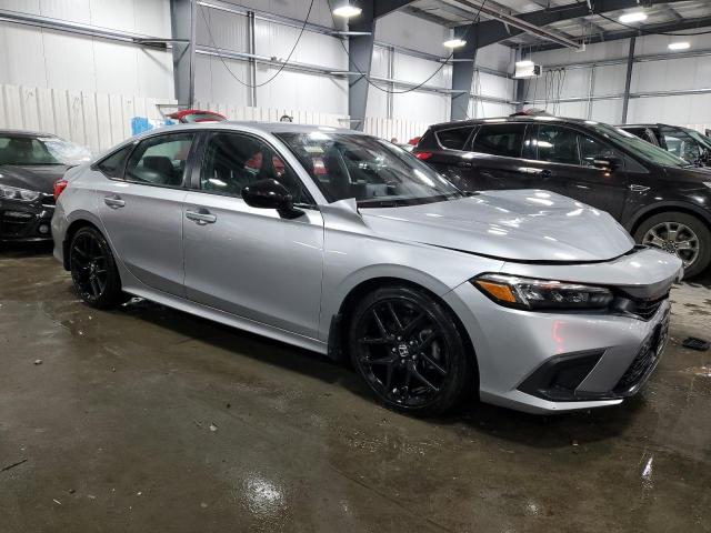 2HGFE2F53NH531966 - 2022 HONDA CIVIC SPORT SILVER photo 4