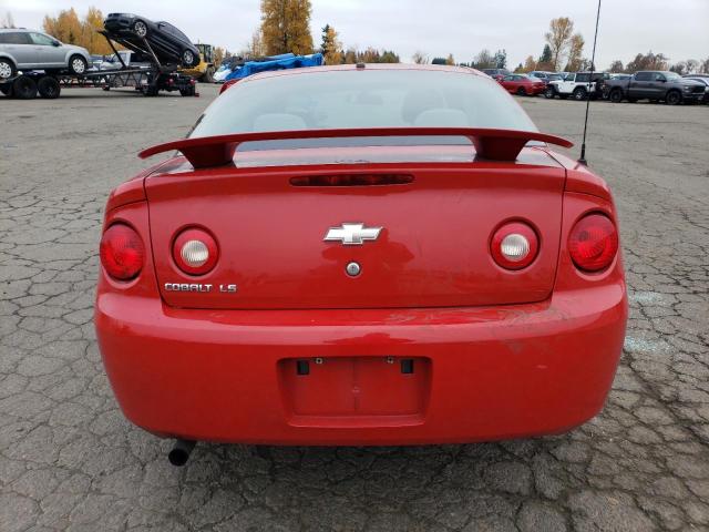 1G1AK18F887192776 - 2008 CHEVROLET COBALT LS RED photo 6