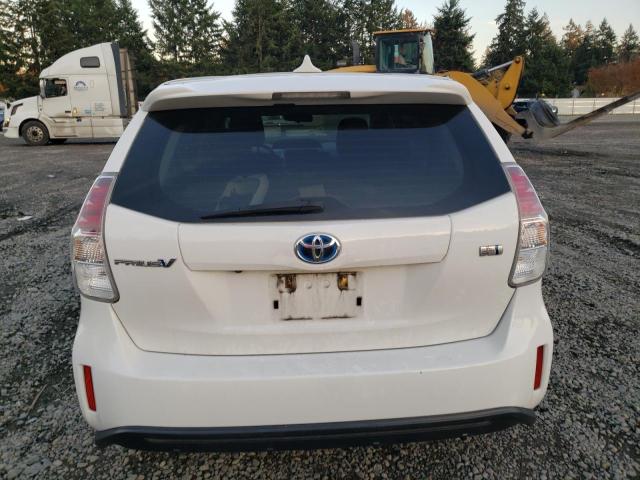 JTDZN3EU2GJ048268 - 2016 TOYOTA PRIUS V WHITE photo 6