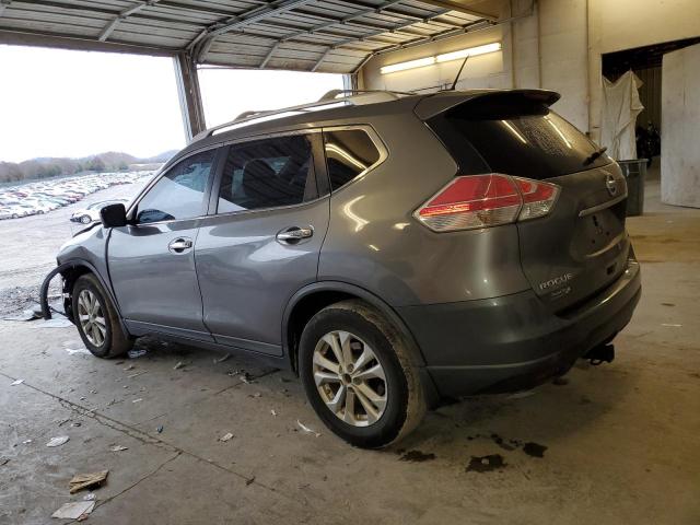 KNMAT2MT8FP575748 - 2015 NISSAN ROGUE S GRAY photo 2