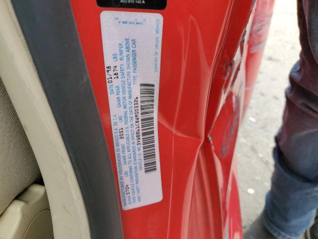 3VWBB61C8WM003326 - 1998 VOLKSWAGEN NEW BEETLE Rot Foto 12