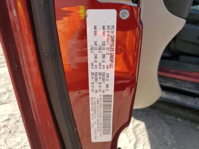 2C4RC1CG7DR569369 - 2013 CHRYSLER TOWN & COU TOURING L RED photo 13