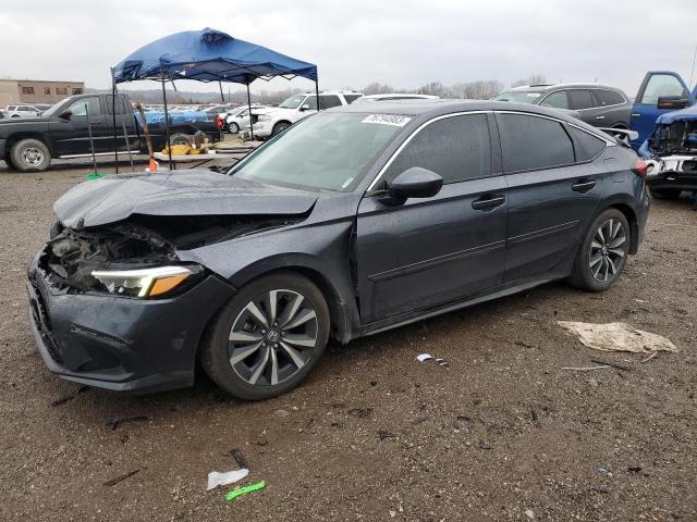 19XFL1H71NE010771 - 2022 HONDA CIVIC EXL ნაცრისფერი ფოტო 1