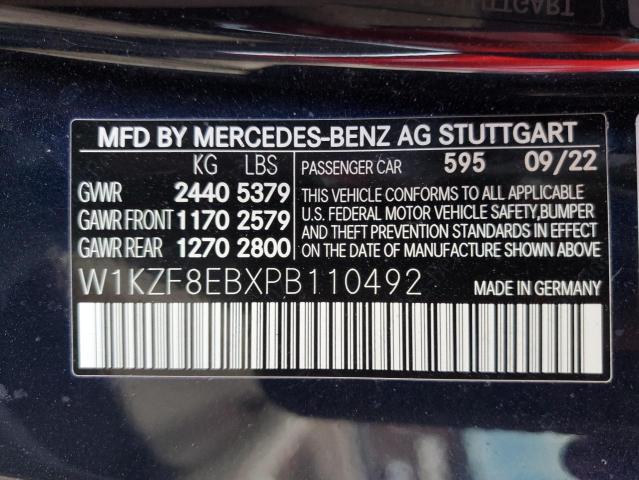 W1KZF8EBXPB110492 - 2023 MERCEDES-BENZ E 350 4MATIC BLUE photo 12