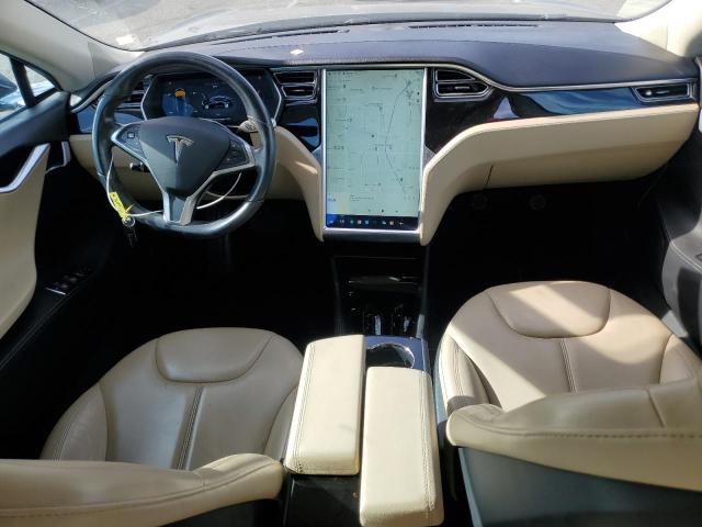 5YJSA1H11FFP60795 - 2015 TESLA MODEL S 85 BLUE photo 8