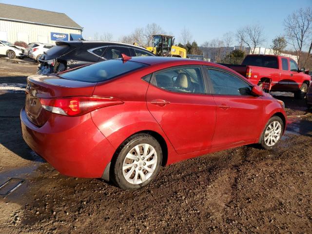 KMHDH4AE8CU329436 - 2012 HYUNDAI ELANTRA GLS RED photo 3