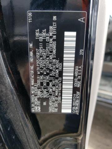 5TBBT44116S487430 - 2006 TOYOTA TUNDRA ACCESS CAB SR5 BLACK photo 12