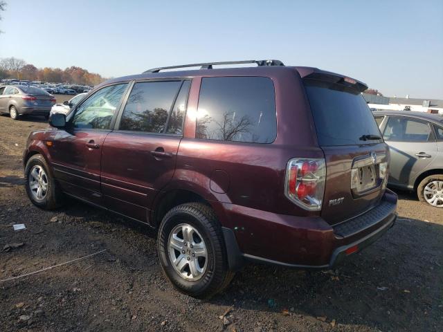 5FNYF182X8B016037 - 2008 HONDA PILOT VP BURGUNDY photo 2