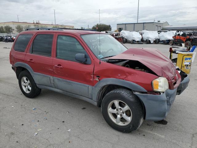 4F2YZ02ZX5KM35141 - 2005 MAZDA TRIBUTE I RED photo 4