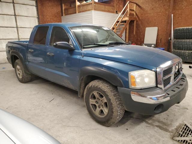 1D7HW48N95S219470 - 2005 DODGE DAKOTA QUAD SLT BLUE photo 4