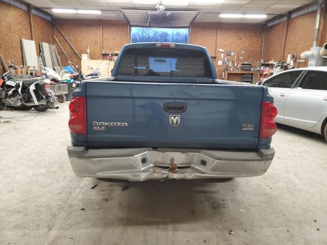 1D7HW48N95S219470 - 2005 DODGE DAKOTA QUAD SLT BLUE photo 6