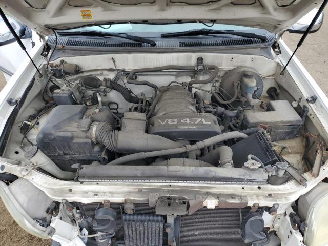 5TBRT341X4S447059 - 2004 TOYOTA TUNDRA ACCESS CAB SR5 WHITE photo 11