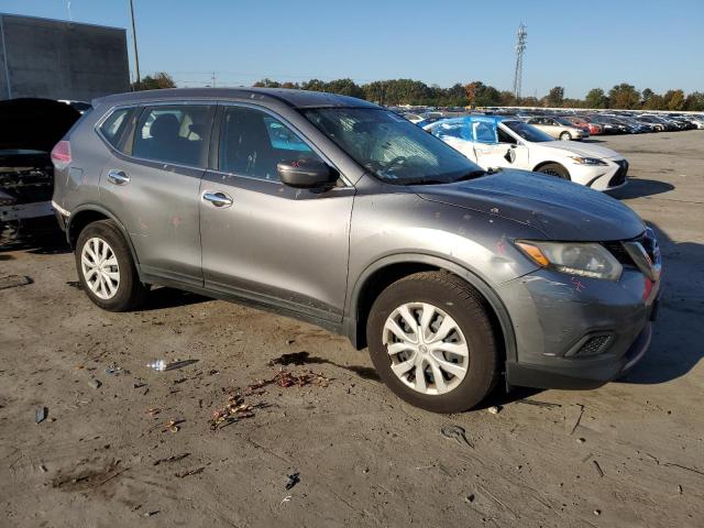 KNMAT2MV9FP502843 - 2015 NISSAN ROGUE S GRAY photo 4