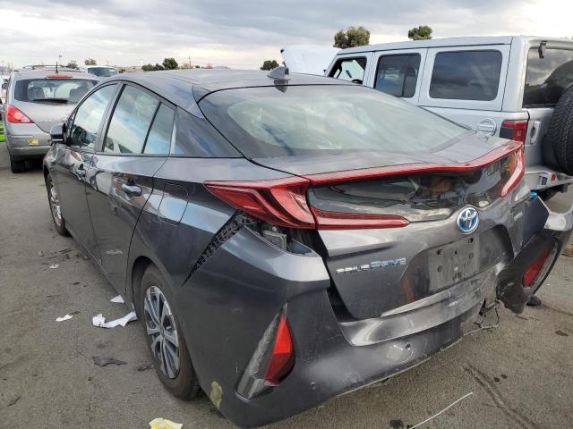 JTDKAMFP2M3173766 - 2021 TOYOTA PRIUS PRIM LE GRAY photo 2