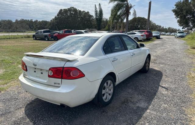 KNAGE124285242757 - 2008 KIA OPTIMA LX WHITE photo 4