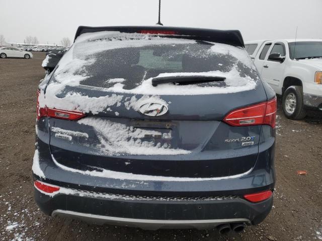 5XYZUDLA3DG046090 - 2013 HYUNDAI SANTA FE S BLUE photo 6