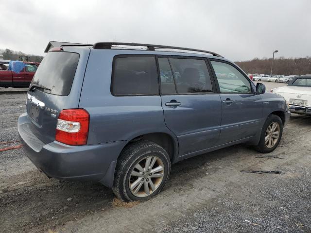 JTEEW21A160015490 - 2006 TOYOTA HIGHLANDER HYBRID BLUE photo 3