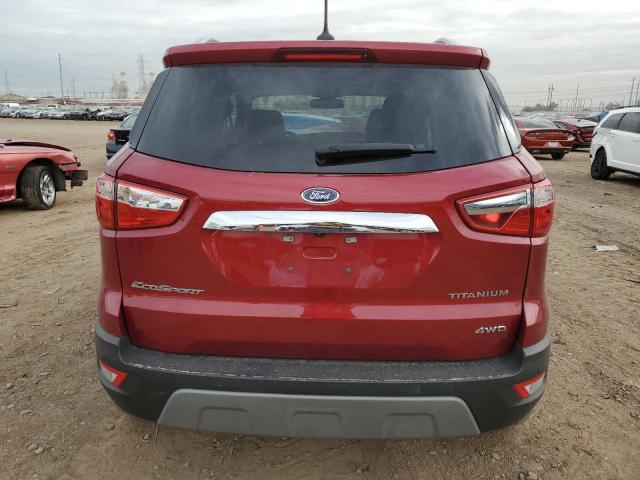 MAJ6S3KL0LC336477 - 2020 FORD ECOSPORT TITANIUM RED photo 6