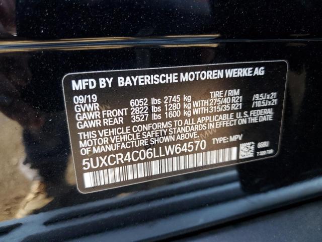 5UXCR4C06LLW64570 - 2020 BMW X5 SDRIVE 40I BLACK photo 12