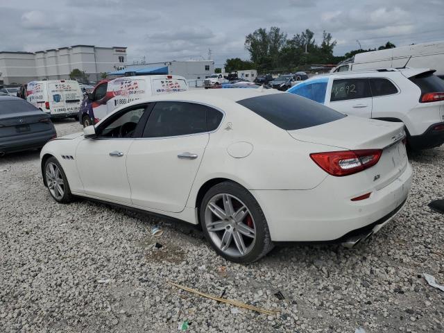 ZAM56RRA5E1081109 - 2014 MASERATI QUATTROPOR S WHITE photo 2