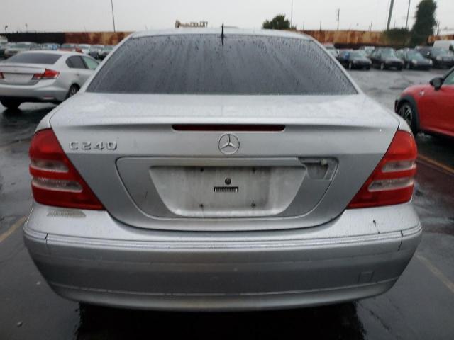 WDBRF61J02E008054 - 2002 MERCEDES-BENZ C 240 SILVER photo 6