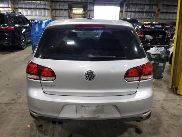 WVWDB7AJ9CW320933 - 2012 VOLKSWAGEN GOLF SILVER photo 6