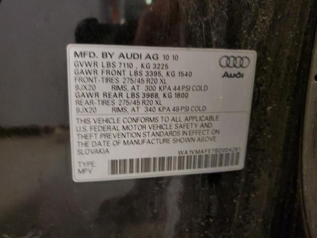 WA1VMAFE7BD004281 - 2011 AUDI Q7 PRESTIGE BLACK photo 12